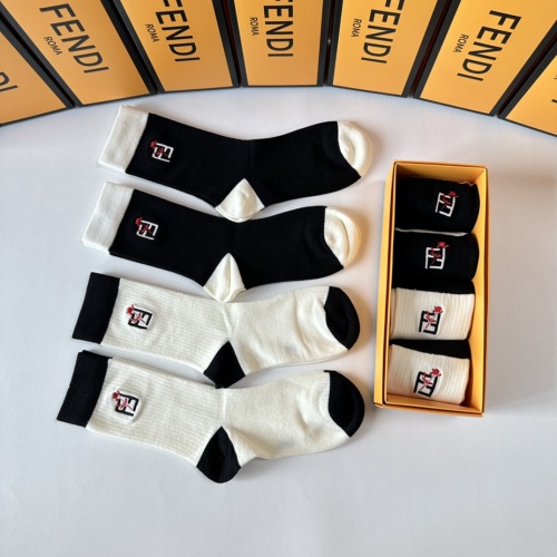 Replica Fendi Socks #1261230 $29.00 USD for Wholesale