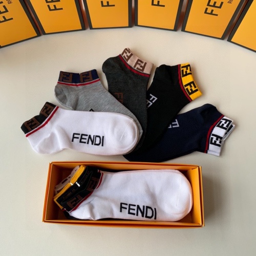 Replica Fendi Socks #1261238 $27.00 USD for Wholesale