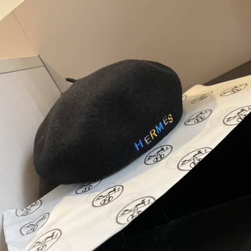 Replica Hermes Caps #1261255 $40.00 USD for Wholesale