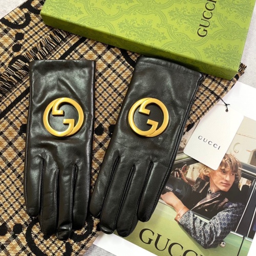 Replica Gucci Gloves For Women #1261284 $56.00 USD for Wholesale