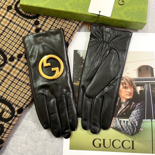 Replica Gucci Gloves For Women #1261284 $56.00 USD for Wholesale