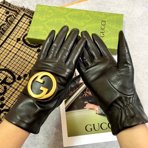 Replica Gucci Gloves For Women #1261284 $56.00 USD for Wholesale