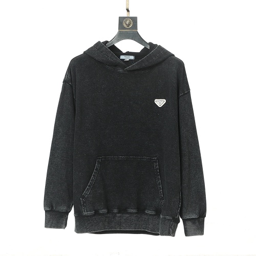 Prada Hoodies Long Sleeved For Unisex #1261299 $52.00 USD, Wholesale Replica Prada Hoodies