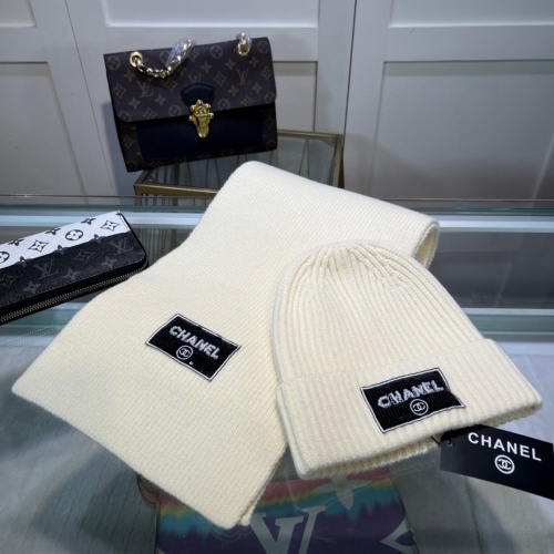 Chanel Hat and Scarf Set #1261325 $45.00 USD, Wholesale Replica Chanel Hat and Scarf and Glove Set