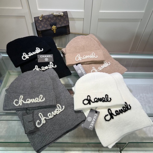 Replica Chanel Hat and Scarf Set #1261328 $45.00 USD for Wholesale