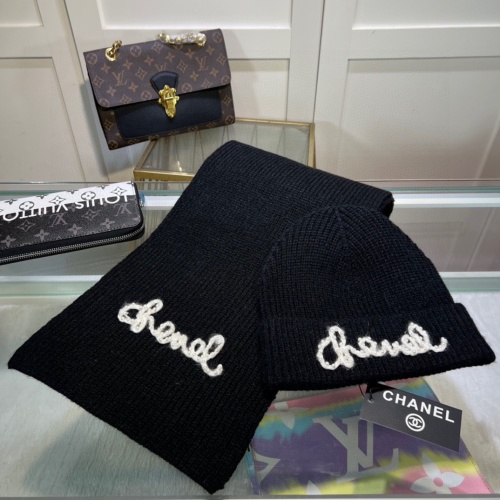 Chanel Hat and Scarf Set #1261334 $45.00 USD, Wholesale Replica Chanel Hat and Scarf and Glove Set