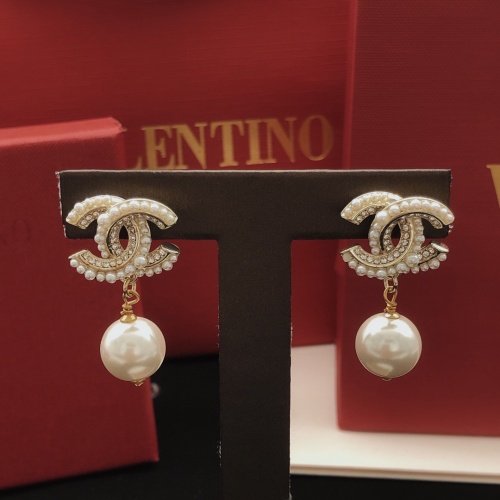 Replica Chanel Earrings For Women #1261434 $27.00 USD for Wholesale