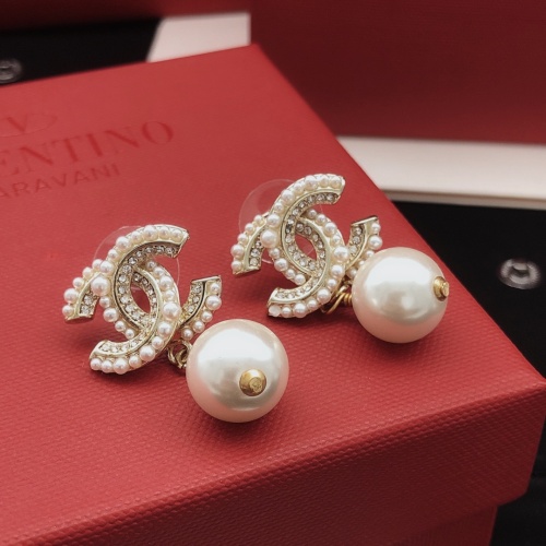 Replica Chanel Earrings For Women #1261434 $27.00 USD for Wholesale