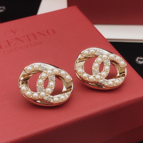 Replica Chanel Earrings For Women #1261451 $29.00 USD for Wholesale