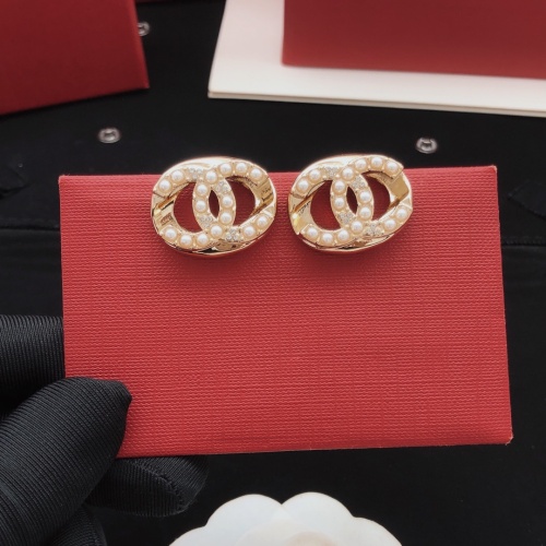 Replica Chanel Earrings For Women #1261451 $29.00 USD for Wholesale