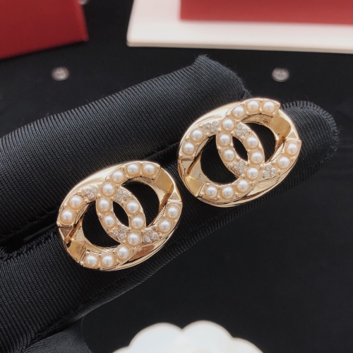 Replica Chanel Earrings For Women #1261451 $29.00 USD for Wholesale