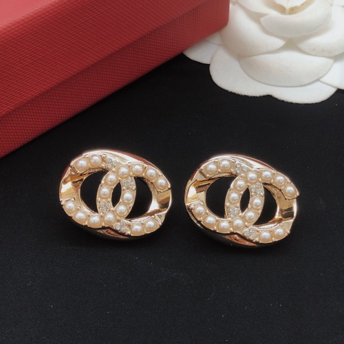 Replica Chanel Earrings For Women #1261451 $29.00 USD for Wholesale