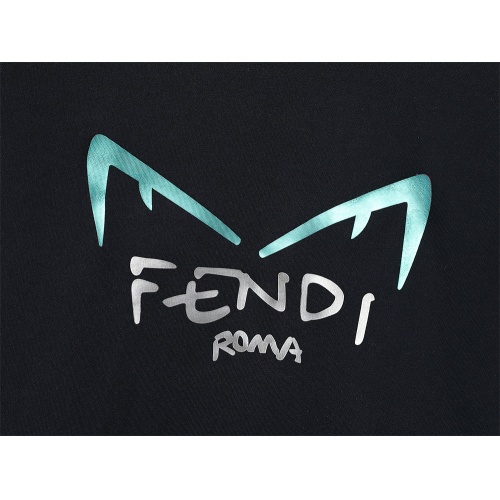 Replica Fendi Hoodies Long Sleeved For Unisex #1261458 $42.00 USD for Wholesale