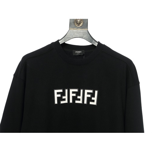 Replica Fendi Hoodies Long Sleeved For Unisex #1261459 $42.00 USD for Wholesale