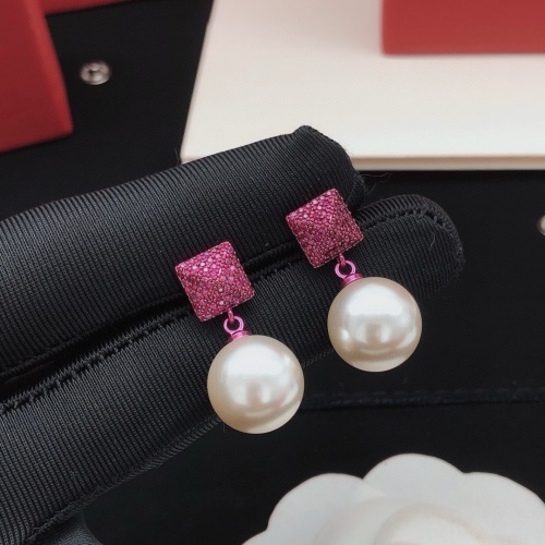 Replica Valentino Earrings For Women #1261466 $32.00 USD for Wholesale