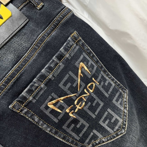 Replica Fendi Jeans For Men #1261477 $88.00 USD for Wholesale