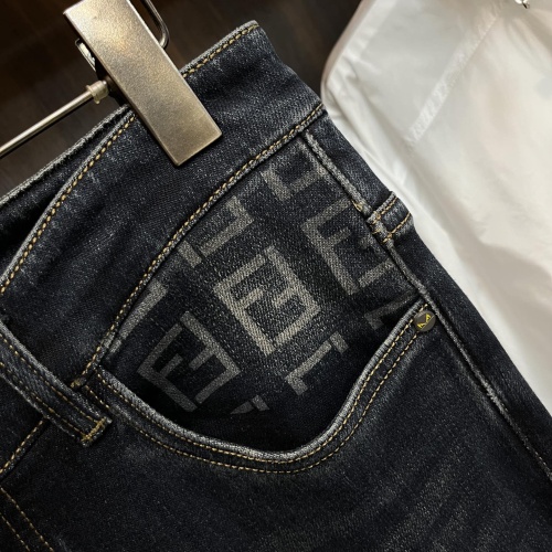 Replica Fendi Jeans For Men #1261477 $88.00 USD for Wholesale