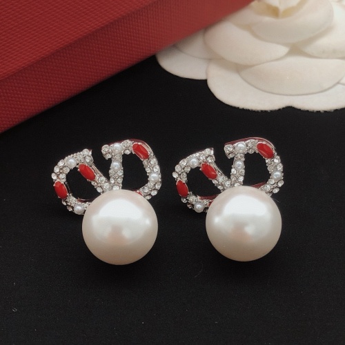 Replica Valentino Earrings For Women #1261494 $32.00 USD for Wholesale