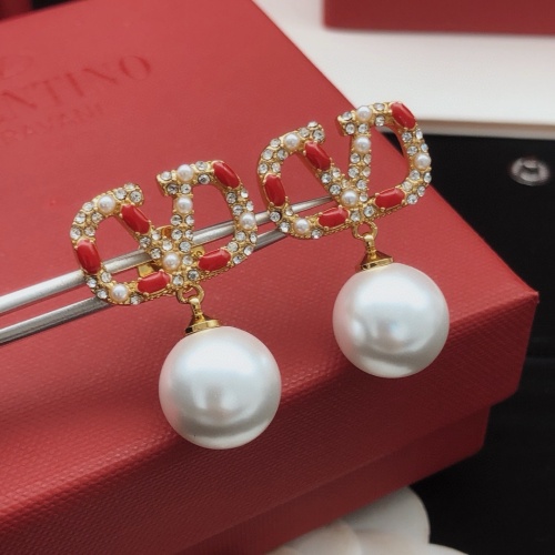 Replica Valentino Earrings For Women #1261510 $32.00 USD for Wholesale