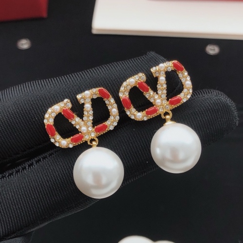 Replica Valentino Earrings For Women #1261510 $32.00 USD for Wholesale