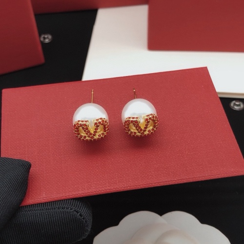 Replica Valentino Earrings For Women #1261666 $27.00 USD for Wholesale