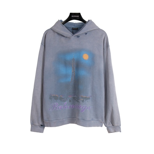 Replica Balenciaga Hoodies Long Sleeved For Unisex #1261673 $72.00 USD for Wholesale