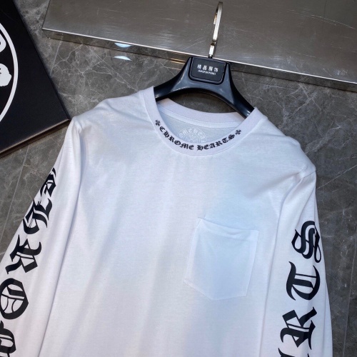 Replica Chrome Hearts T-Shirts Long Sleeved For Unisex #1261746 $36.00 USD for Wholesale