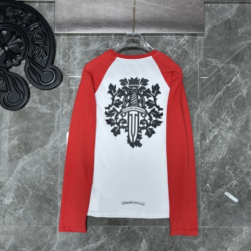 Replica Chrome Hearts T-Shirts Long Sleeved For Unisex #1261761 $36.00 USD for Wholesale