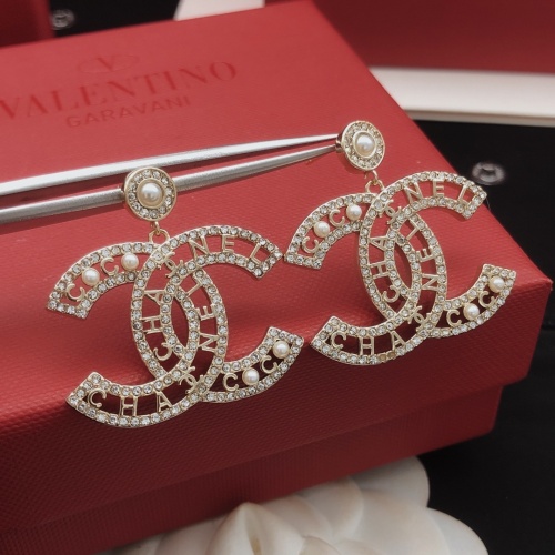 Replica Chanel Earrings For Women #1261868 $32.00 USD for Wholesale