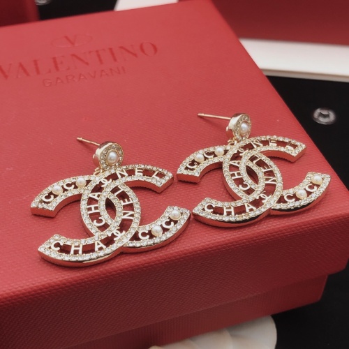 Replica Chanel Earrings For Women #1261868 $32.00 USD for Wholesale