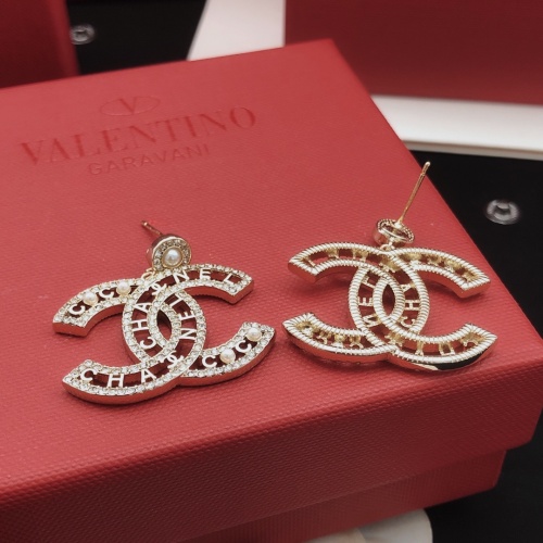 Replica Chanel Earrings For Women #1261868 $32.00 USD for Wholesale