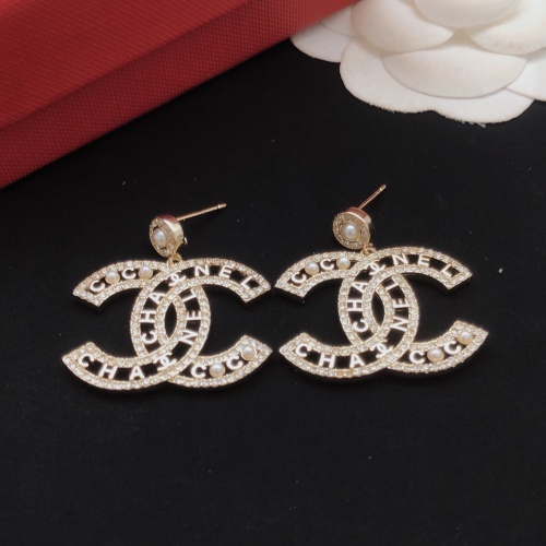 Replica Chanel Earrings For Women #1261868 $32.00 USD for Wholesale