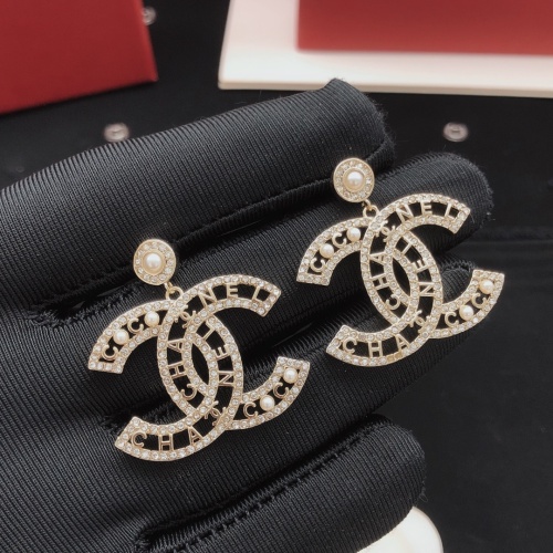 Replica Chanel Earrings For Women #1261868 $32.00 USD for Wholesale