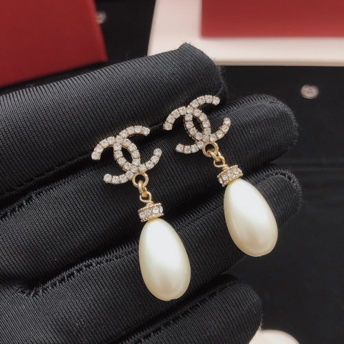 Replica Chanel Earrings For Women #1261879 $29.00 USD for Wholesale