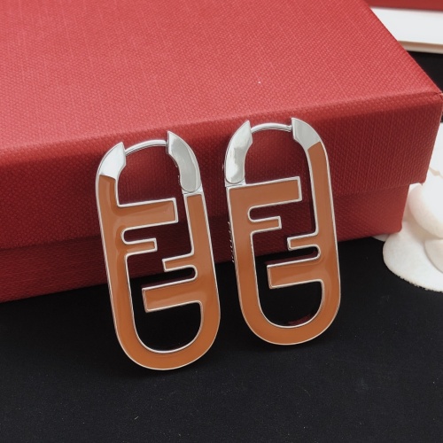 Fendi Earrings For Women #1261884 $34.00 USD, Wholesale Replica Fendi Earrings