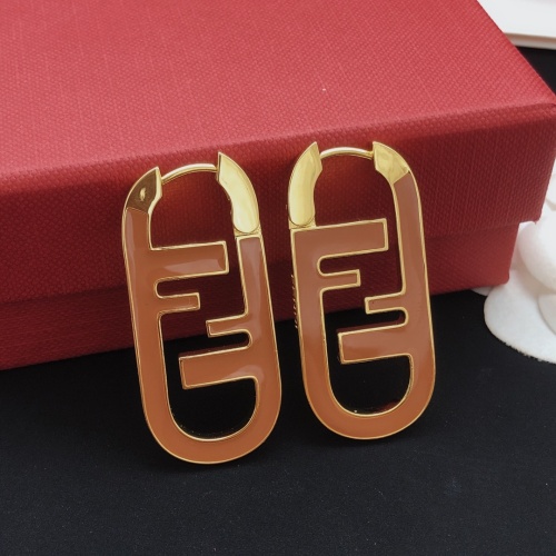 Fendi Earrings For Women #1261885 $34.00 USD, Wholesale Replica Fendi Earrings