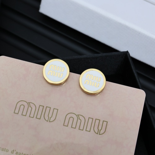 MIU MIU Earrings For Women #1261951 $27.00 USD, Wholesale Replica MIU MIU Earrings