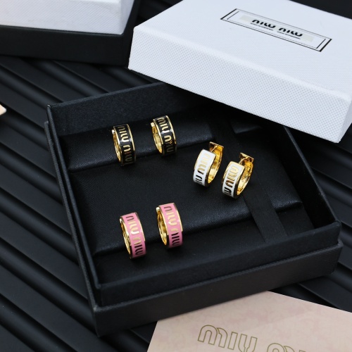 Replica MIU MIU Earrings For Women #1261954 $27.00 USD for Wholesale