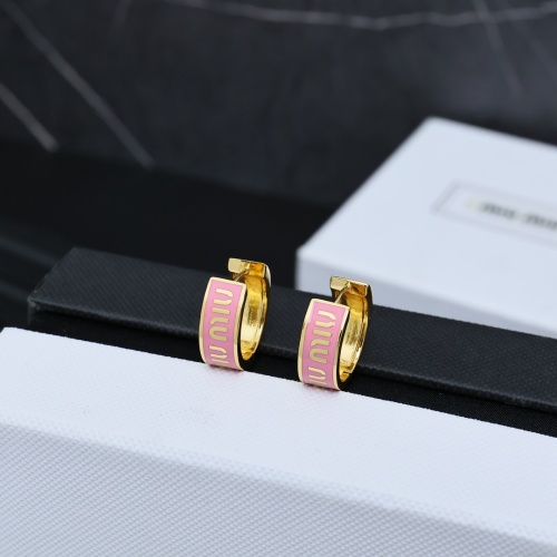 MIU MIU Earrings For Women #1261955 $27.00 USD, Wholesale Replica MIU MIU Earrings