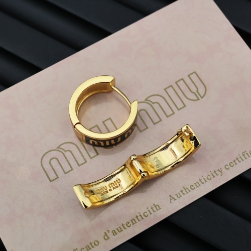 Replica MIU MIU Earrings For Women #1261956 $27.00 USD for Wholesale