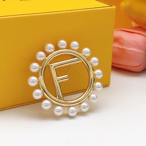 Fendi Brooches For Women #1261957 $29.00 USD, Wholesale Replica Fendi Brooches