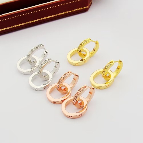 Replica Cartier Earrings For Women #1261958 $29.00 USD for Wholesale