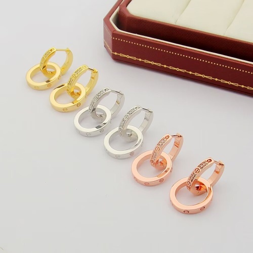 Replica Cartier Earrings For Women #1261958 $29.00 USD for Wholesale