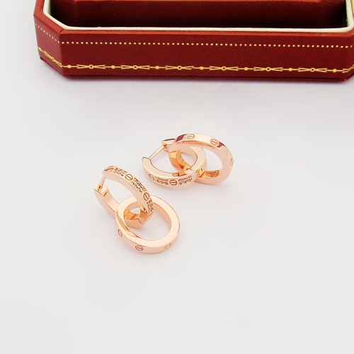 Replica Cartier Earrings For Women #1261959 $29.00 USD for Wholesale