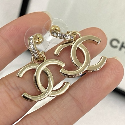 Replica Chanel Earrings For Women #1261978 $32.00 USD for Wholesale