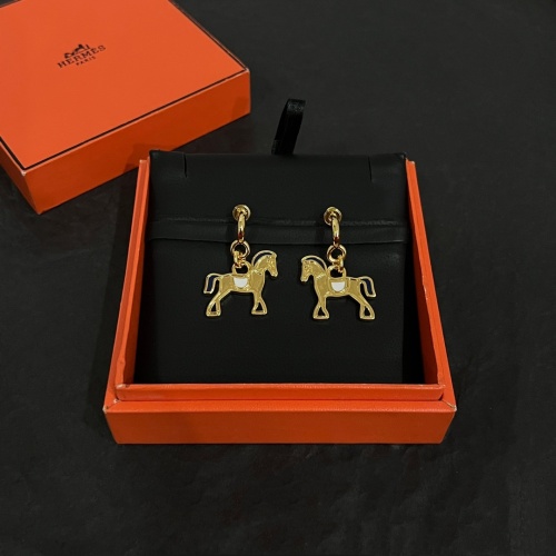 Replica Hermes Earrings For Women #1262007 $42.00 USD for Wholesale