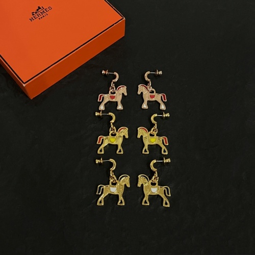 Replica Hermes Earrings For Women #1262007 $42.00 USD for Wholesale