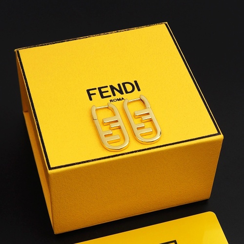 Replica Fendi Earrings For Women #1262143 $25.00 USD for Wholesale