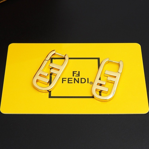 Replica Fendi Earrings For Women #1262143 $25.00 USD for Wholesale