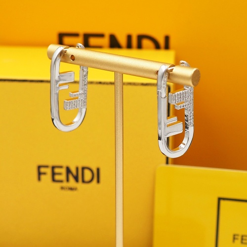 Replica Fendi Earrings For Women #1262144 $25.00 USD for Wholesale